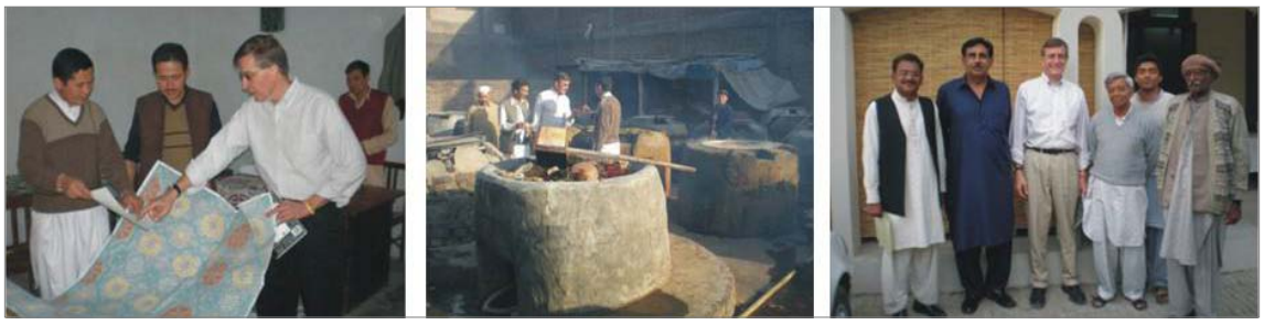 Professor Hansen researching the carpet industry in Punjab